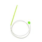 Крючок для вязания тунисский пластиковый, с силиконовой леской, d=4мм, 113см, цвет МИКС - Фото 1