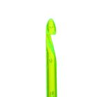 Крючок для вязания тунисский пластиковый, с силиконовой леской, d=4мм, 113см, цвет МИКС - Фото 2