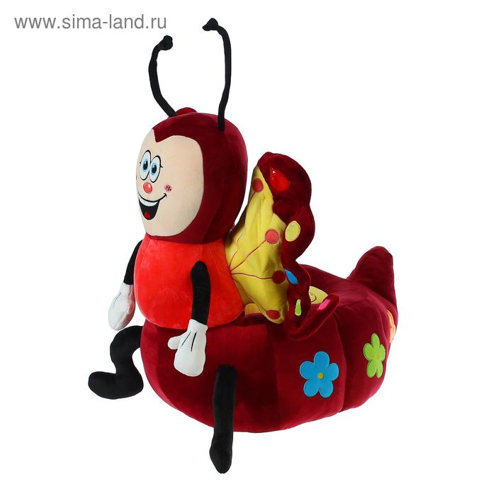 Мягкая игрушка-кресло "Божья коровка", цвет бордовый - Фото 1