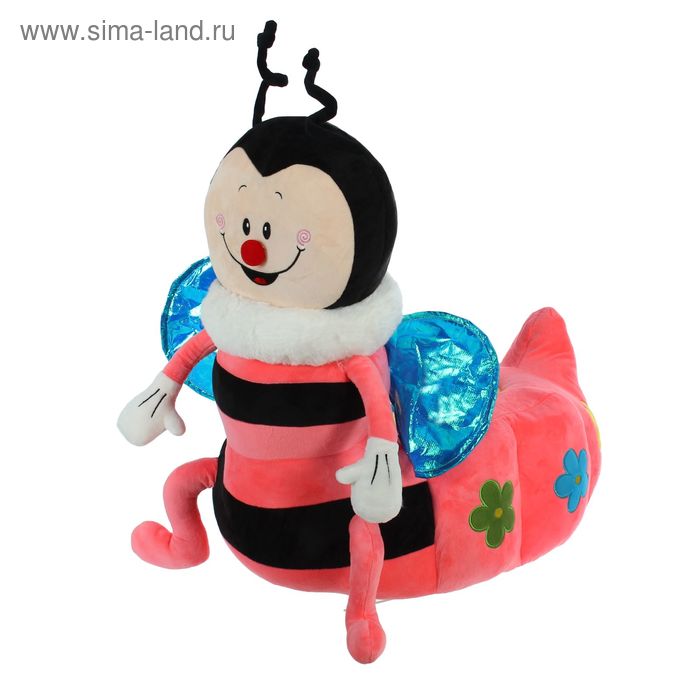Мягкая игрушка-кресло "Пчёлка", цвет розовый - Фото 1