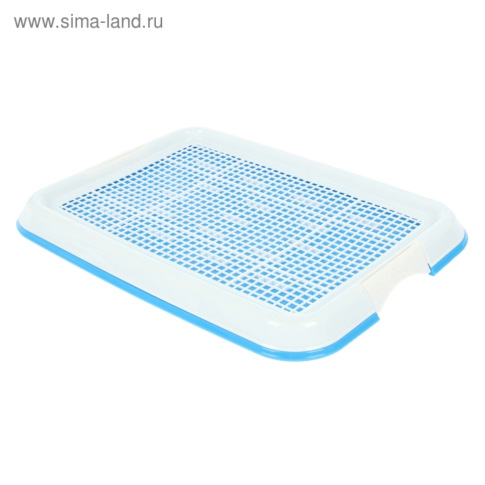 Туалет для собак с сеткой, 46,5 х 34,5 х 4 см, микс цветов - Фото 1