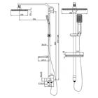 Душевая система IDDIS Edifice EDISB1Fi76, с верхней лейкой - Фото 2