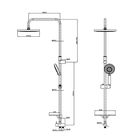 Душевая система IDDIS Mirro MIRSB5Fi76, с верхней лейкой - Фото 2
