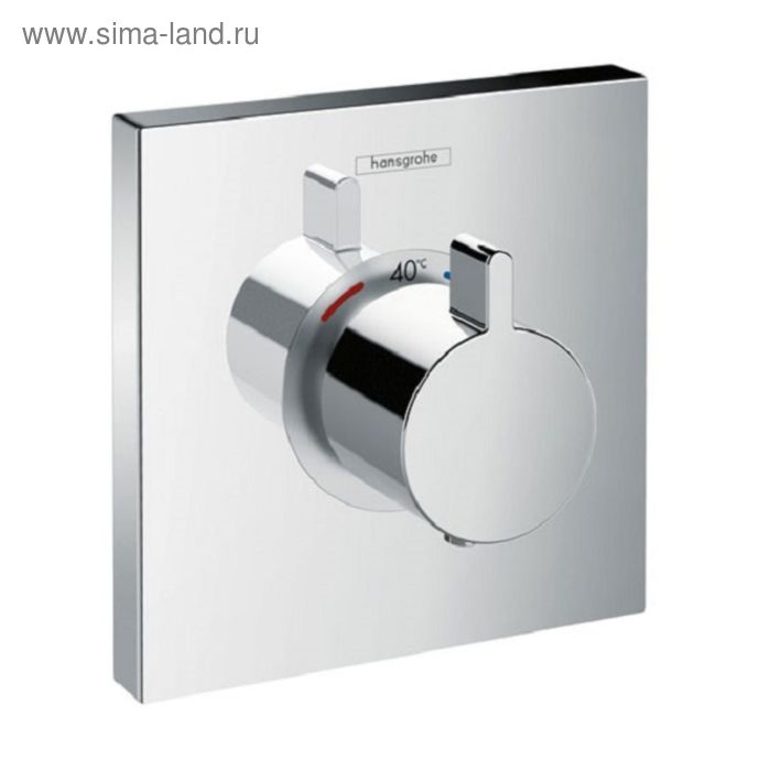 Встраиваемый смеситель для душа Hansgrohe Select Highflow 15760000, термостатический внешняя часть - Фото 1