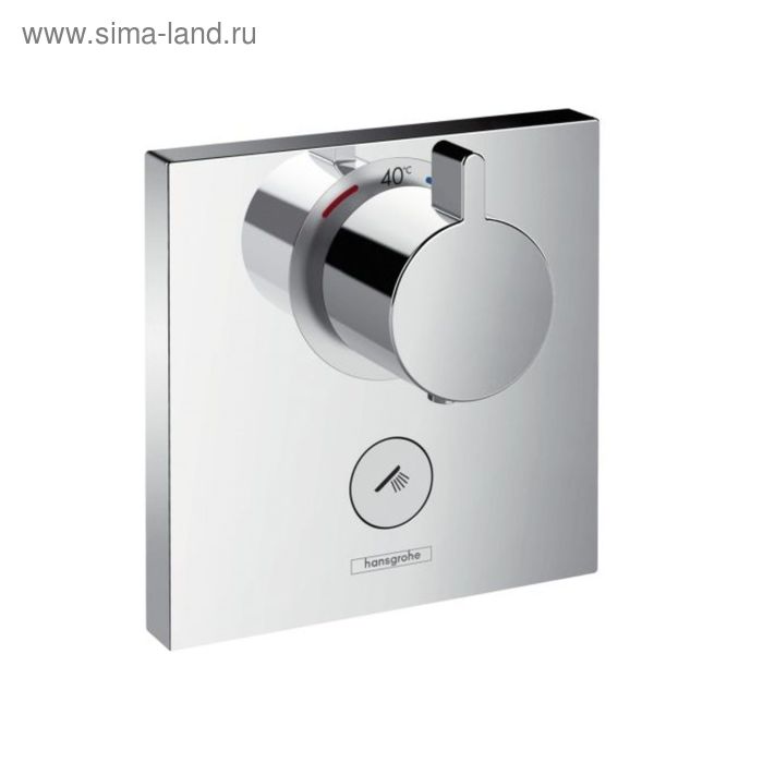 Встраиваемый смеситель для душа Hansgrohe Select Highflow 15761000, термостатический, внешняя часть - Фото 1