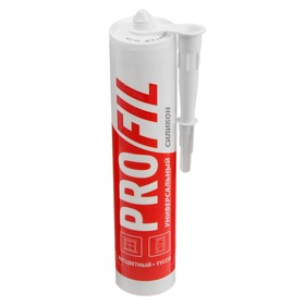 Герметик Soudal Profil, силиконовый, универсальный, бесцветный, 270 мл 1262727