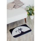 Коврик для ванной и туалета Доляна «Чёрная кошка», 40×60 см, рисунок МИКС - Фото 2