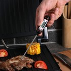 Термометр (термощуп) кухонный JR-1, электронный, на батарейках, с чехлом, чёрный - Фото 3