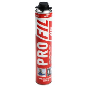 Пена монтажная Soudal Profil 65, пистолетная, летняя, до 65 л, 820 мл 1559414