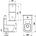 Унитаз напольный Laufen Palomba 8.2480.6.000.000.1, без бачка - Фото 2