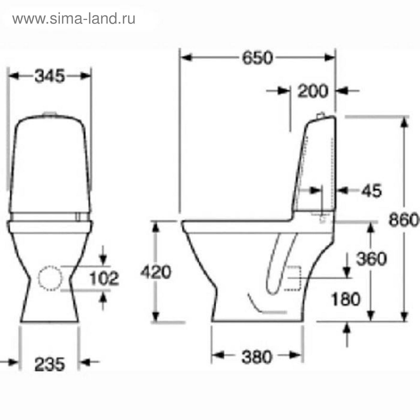 Унитаз Компакт Ifo Sign D686200001 Купить