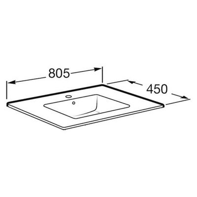 Раковина Roca Victoria Nord Unik, 80×46 см, 32799C000