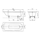 Стальная ванна KALDEWEI Saniform Plus 170x75 easy-clean модель 373-1, белая - Фото 6