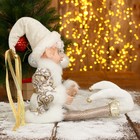 украшение новогодние клоун 65 см в белом камзоле - Фото 2