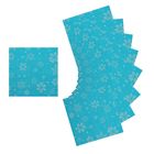Салфетки бумажные "Снежинки" синий фон , 33 х 33 см, набор 20 шт. - Фото 2