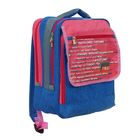 Рюкзак школьный на молнии, 2 отдела, 1 наружный карман, МИКС - Фото 2