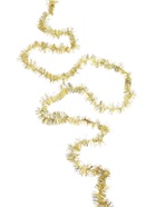 Ёлочные игрушки «Ариозо», шары новогодние, набор с бусами и мишурой, 12 шт., золотистый - фото 8071205