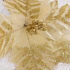 Декор «Блеск», резной цветок, 19×15 см, золото - Фото 2