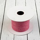 Лента из джута «Классика», 60 мм, 4,5 ± 0,5 м, цвет розовый - Фото 3