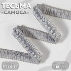 Тесьма декоративная «Самоса», 18 мм, 9.1±0.5 м, серая - Фото 1