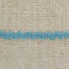 Тесьма декоративная "Волна", ширина 10мм, длина 10±1м, цвет голубой - Фото 1
