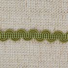 Тесьма декоративная "Волна", ширина 10мм, длина 10±1м, цвет зелёный - Фото 1