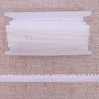 Резинка с обработанным краем, ширина 10мм, 10±1м, цвет белый - Фото 2