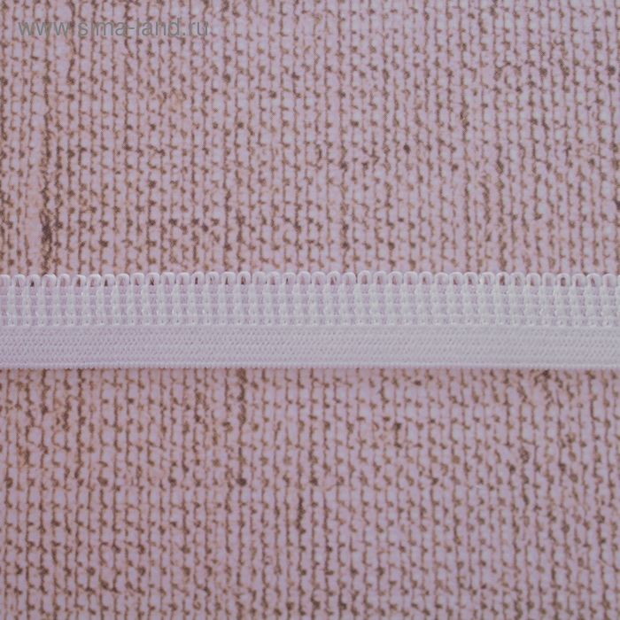 Резинка с обработанным краем, ширина 12мм, 10±1м, цвет белый