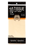 Бумага упаковочная тишью, светло - жёлтый, 50×66 см - фото 63138015