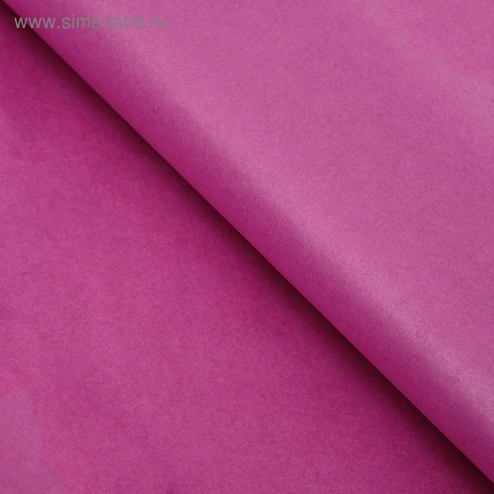 Бумага упаковочная тишью, ярко-розовая, 50 х 66 см - Фото 1