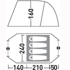 Палатка «Велес 4 V2», цвет зелёный - Фото 2