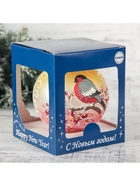 Ёлочный шар «Снегирь на ветке», d=9.5 см, МИКС - Фото 5