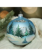 Ёлочный шар «Снежная сказка», d=9.5 см, МИКС - Фото 4