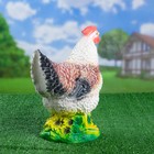 Садовая фигура "Курочка с цветами" микс - Фото 2