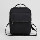 Сумка-рюкзак мужская на молнии, 1 отдел, цвет чёрный - Фото 2