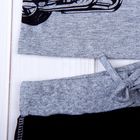 Комплект для мальчика (футболка, бриджи), рост 122-128 см, цвет меланж/синий (арт. 002-M_Д) - Фото 5