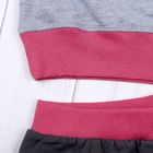 Комплект для девочки (толстовка, брюки), рост 98-104 см, цвет бирюзовый/серый (арт. 280-M_Д) - Фото 6