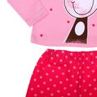 Пижама для девочки "Пижамная обезьянка" (фуфайка+брюки), рост 134-140 см (34), цвет розовый (арт. Р217898_Д) - Фото 6