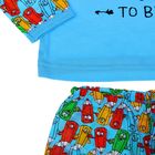 Пижама для мальчика "Три карандаша" (фуфайка+брюки), рост 134-140 см (34), цвет голубой (арт. Р208401_Д) - Фото 5