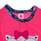 Сорочка для девочки "Кот в очках", рост 110-116 см (30), цвет розовый (арт. Р308490_Д) - Фото 2