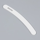 Пилка для ногтей, бумеранг, 200/240 грит, 18 см, белая - Фото 2
