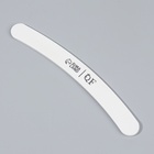 Пилка для ногтей, бумеранг, 200/240 грит, 18 см, белая - Фото 3