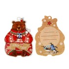 Шильдик декоративный на подарок «Снежные истории», 7 × 10 см - Фото 2