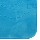 Коврик для ванной 50х80 см "Лужайка" цвет голубой - Фото 2
