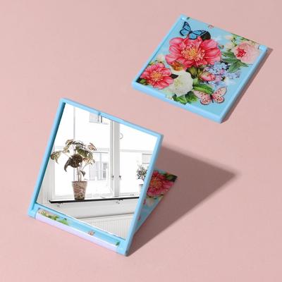 Зеркало складное «Цветы с бабочками»