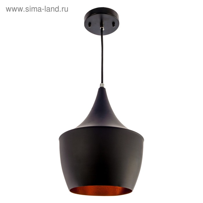 Светильник потолочный лофт "Зарина" 1 лампа 40W E27 основание черный 24х24х210 см - Фото 1