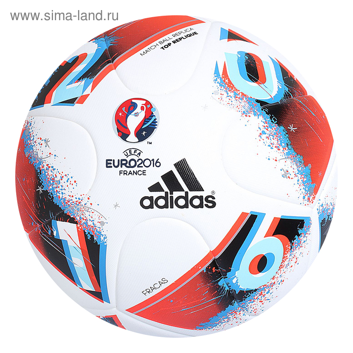 Мяч футбольный Adidas EURO 2016 Top Replique, AO4857, размер 5 - Фото 1