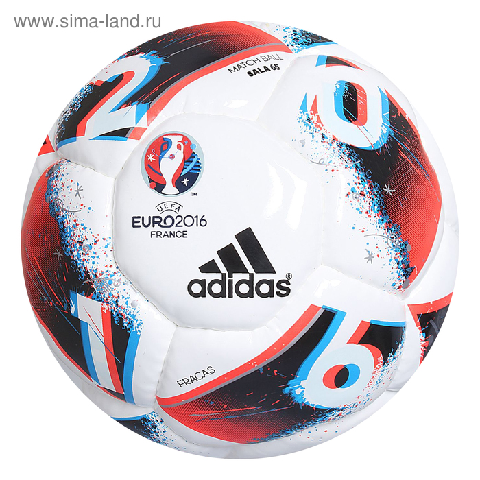 Мяч футзальный Adidas EURO 2016 Sala 65, AO4855, размер 4 - Фото 1