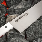 Нож кухонный Samura HARAKIRI, шеф, лезвие 20,8 см, белая рукоять - Фото 3