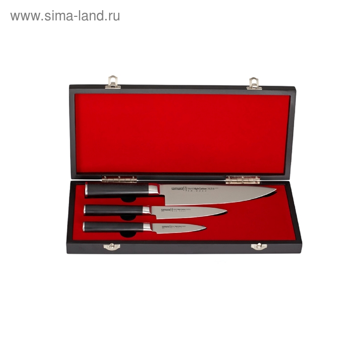 Набор ножей Samura Mo-V, 3 предмета, в подарочной коробке - Фото 1